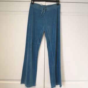 Juicy Couture Light Blue Velour Pants size M